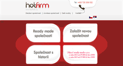 Desktop Screenshot of hotfirm.cz